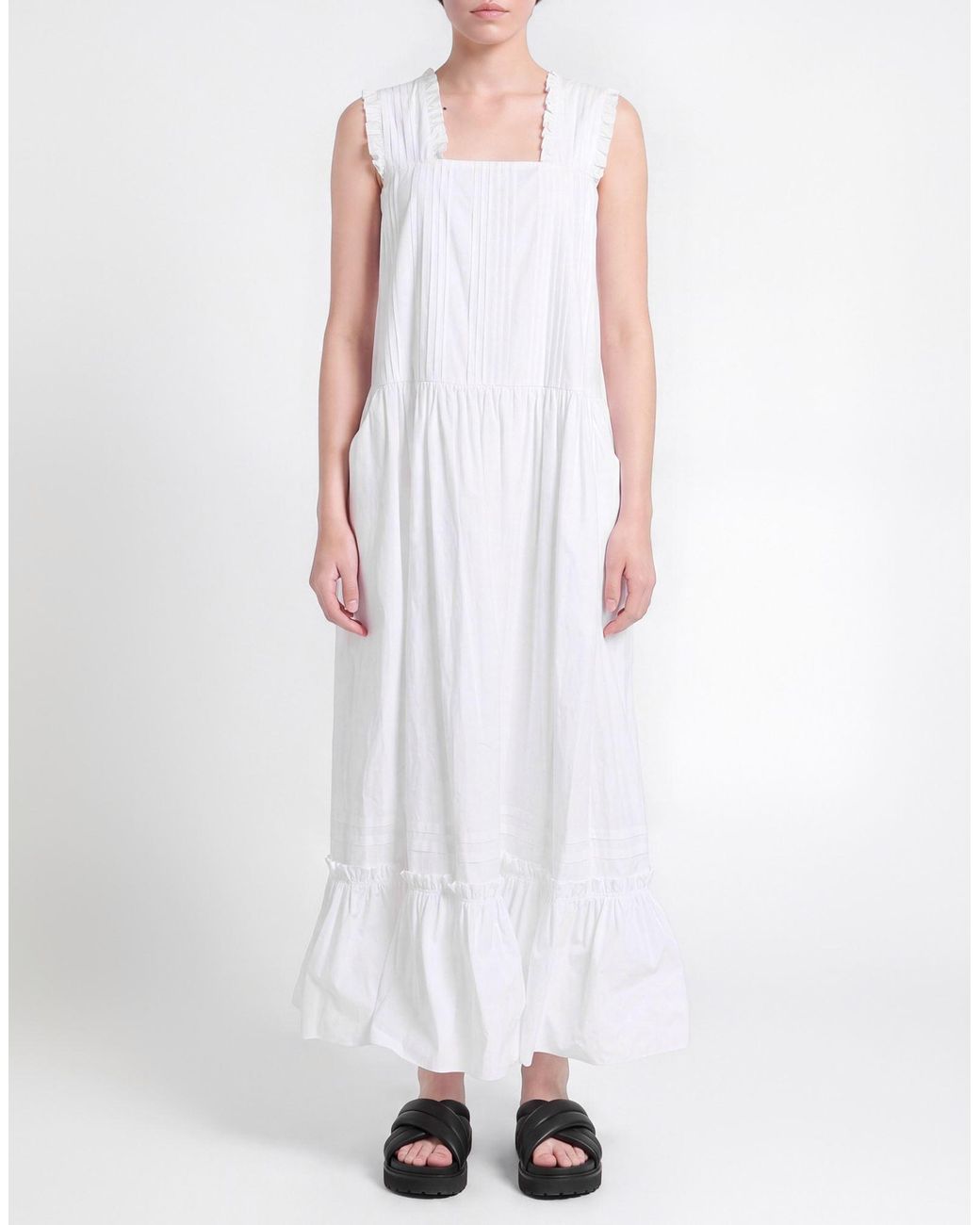 KENZO White Maxi Dress Cotton
