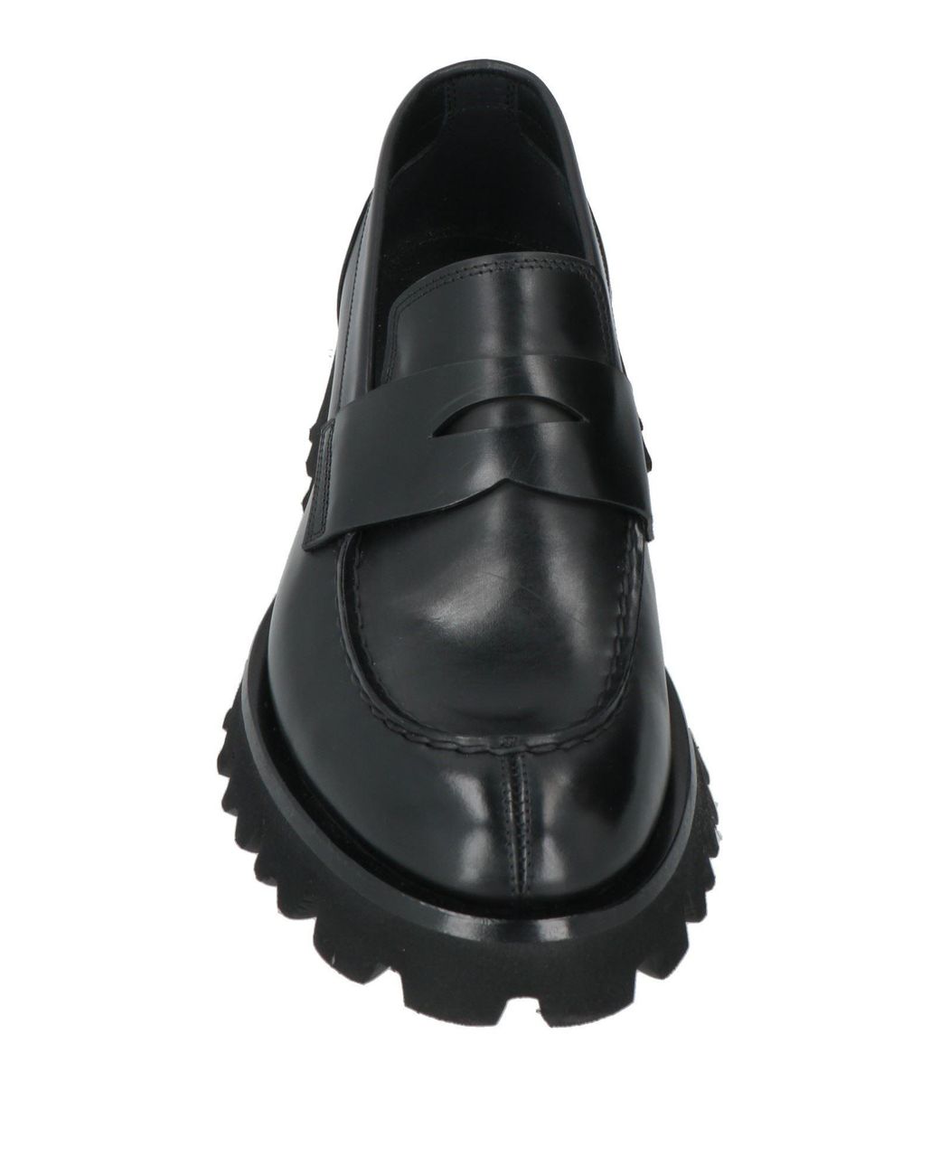 Santoni Black Loafer