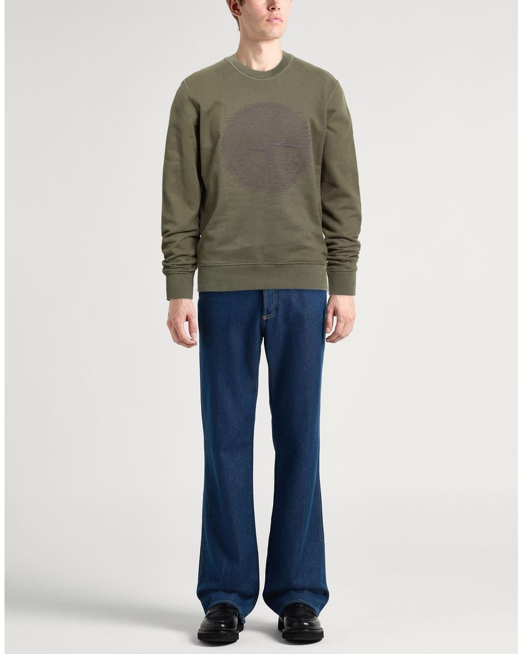 Stone Island Green Sweatshirt Cotton for men