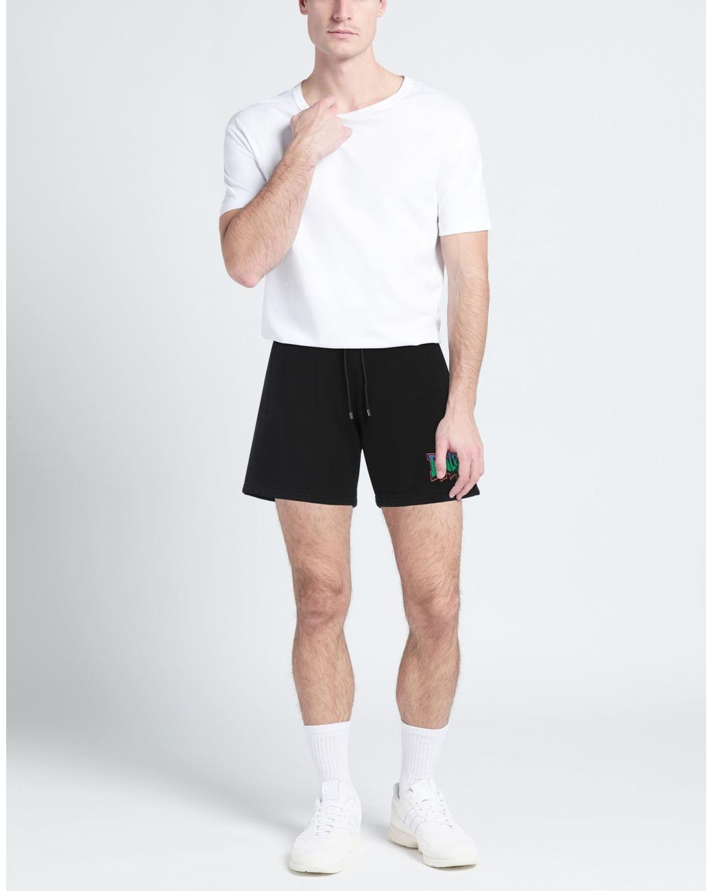 BALR Black Shorts & Bermuda Shorts Organic Cotton, Cotton, Polyester for men