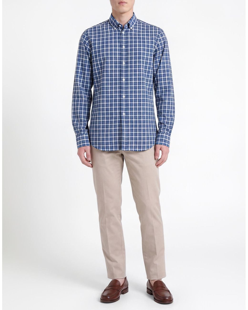 B.D. Baggies Blue Shirt Cotton for men