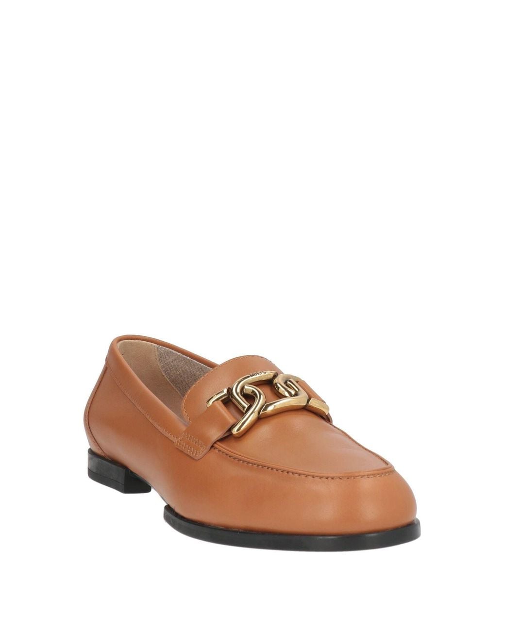Tod's Brown Tan Loafers Leather