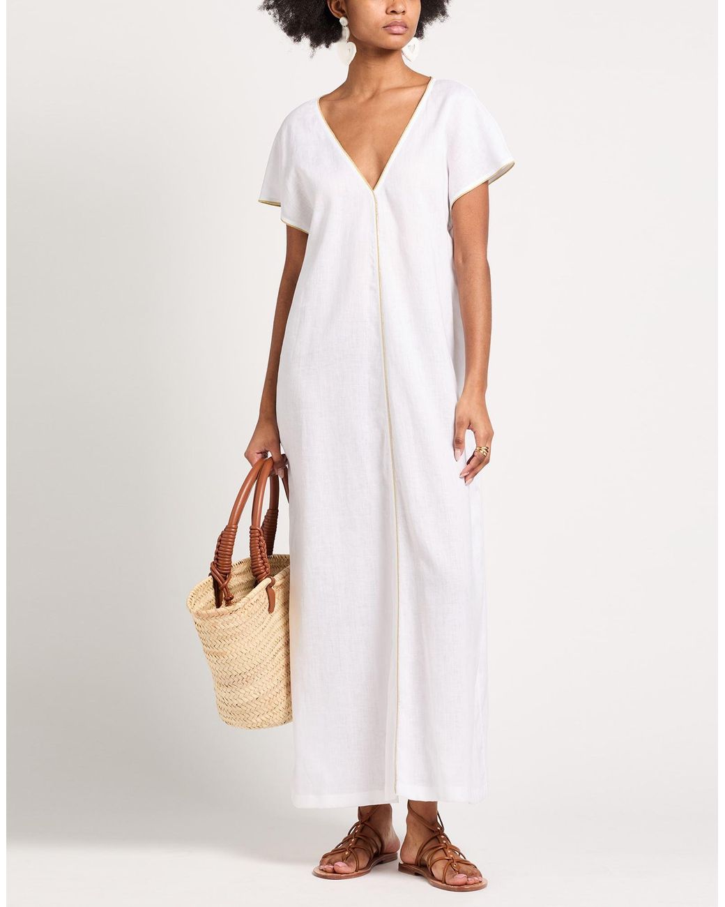 Fabiana Filippi White Maxi Dresses