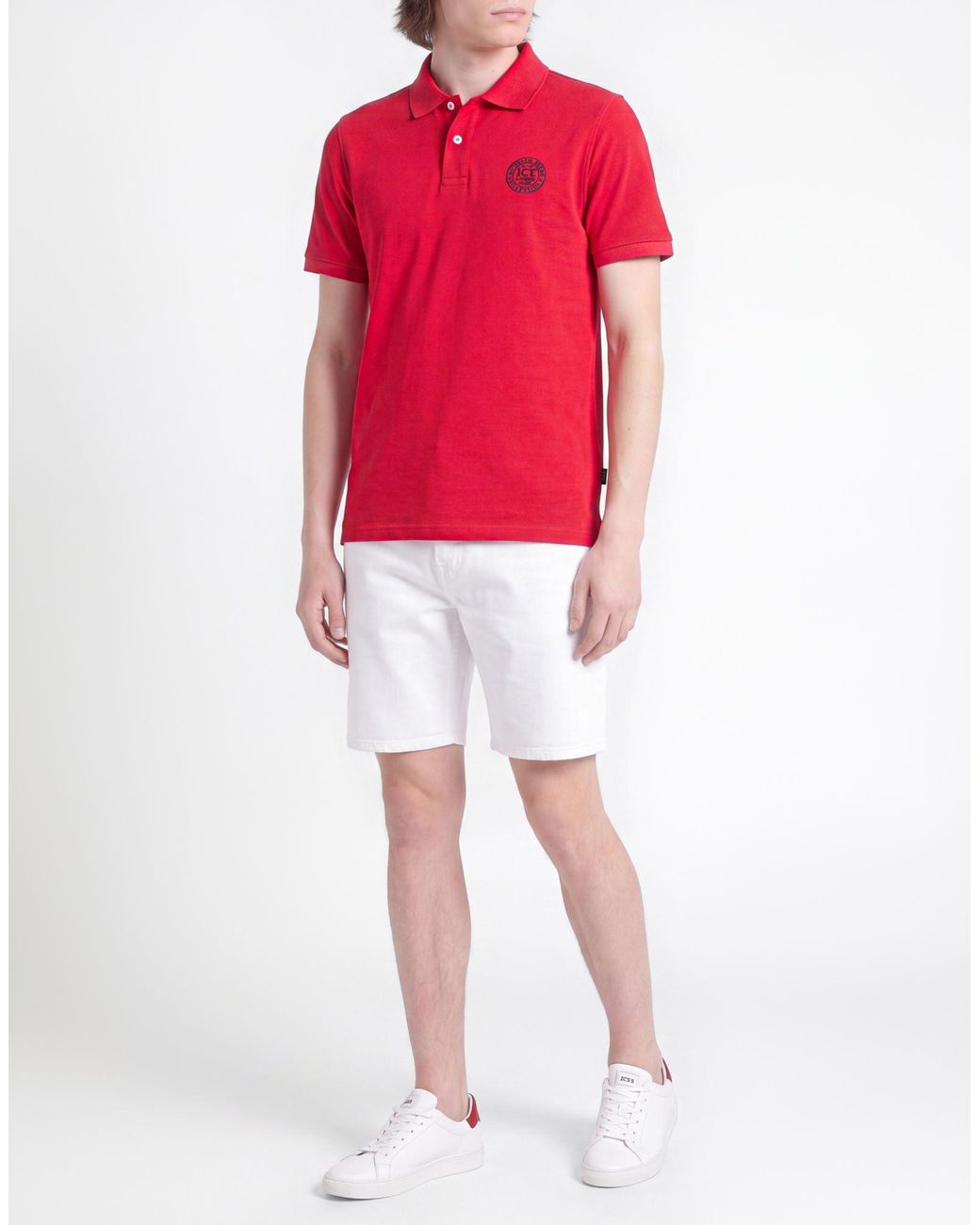 Ice Iceberg Red Polo Shirts for men