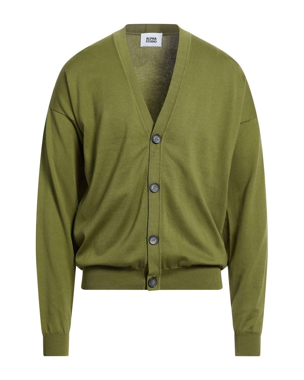 Cardigan Alpha Studio pour homme en coloris Green