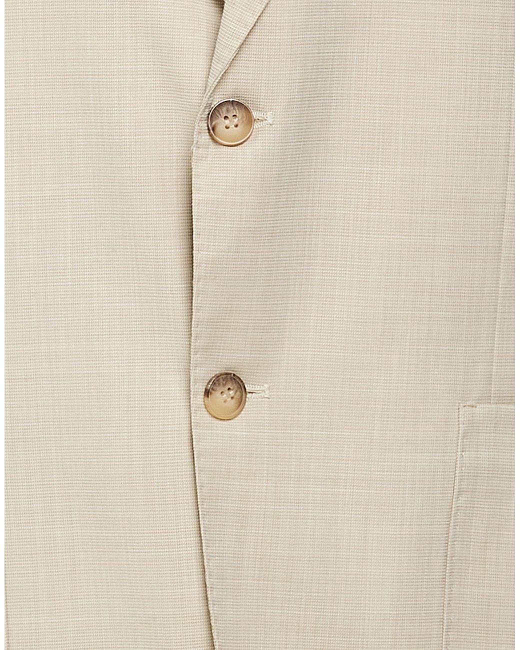 Massimo Rebecchi Natural Blazer Polyester, Viscose, Wool, Elastane for men