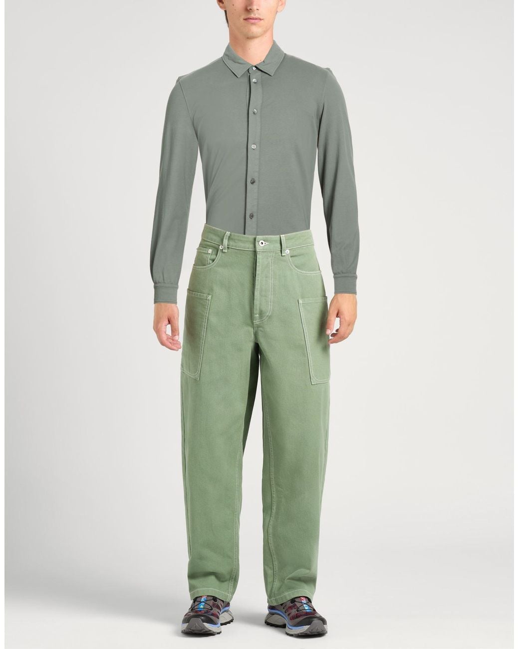 Alpha Studio Green Shirt for men