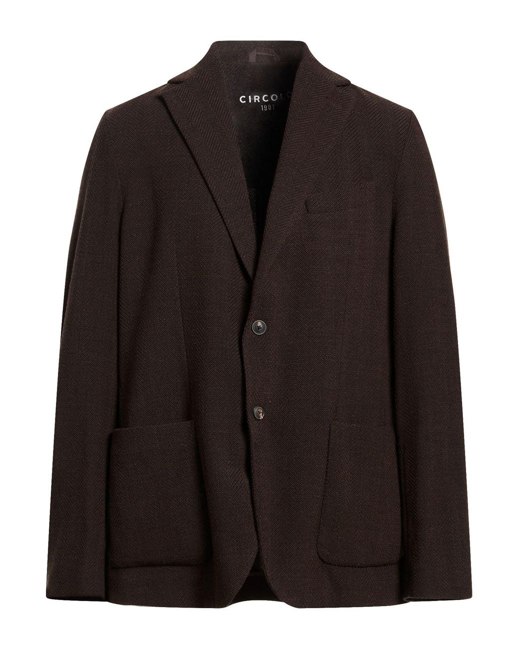 Circolo 1901 Black Blazer Wool, Elastane for men