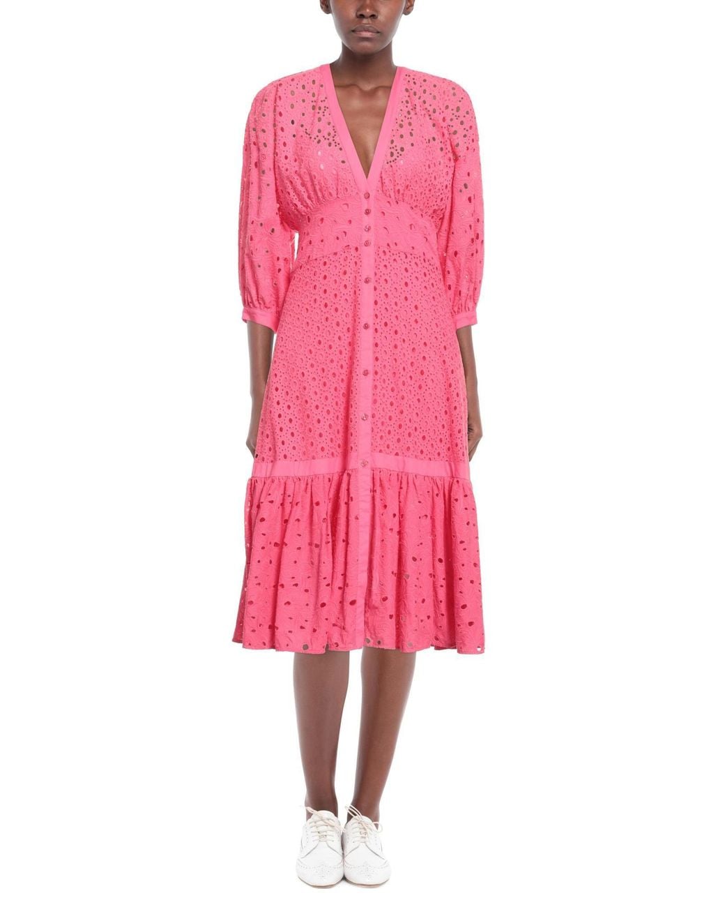 Pinko Pink Midi Dress