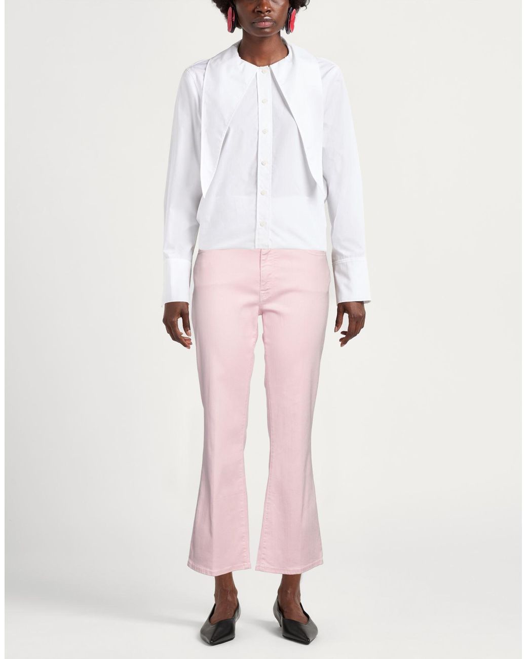 Jacob Cohen Pink Jeans Lyocell, Cotton, Polyester, Elastane