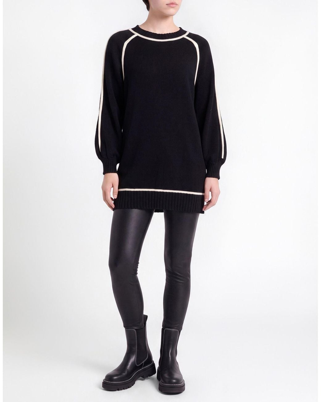 Carla G Black Sweater Viscose, Polyester, Polyamide