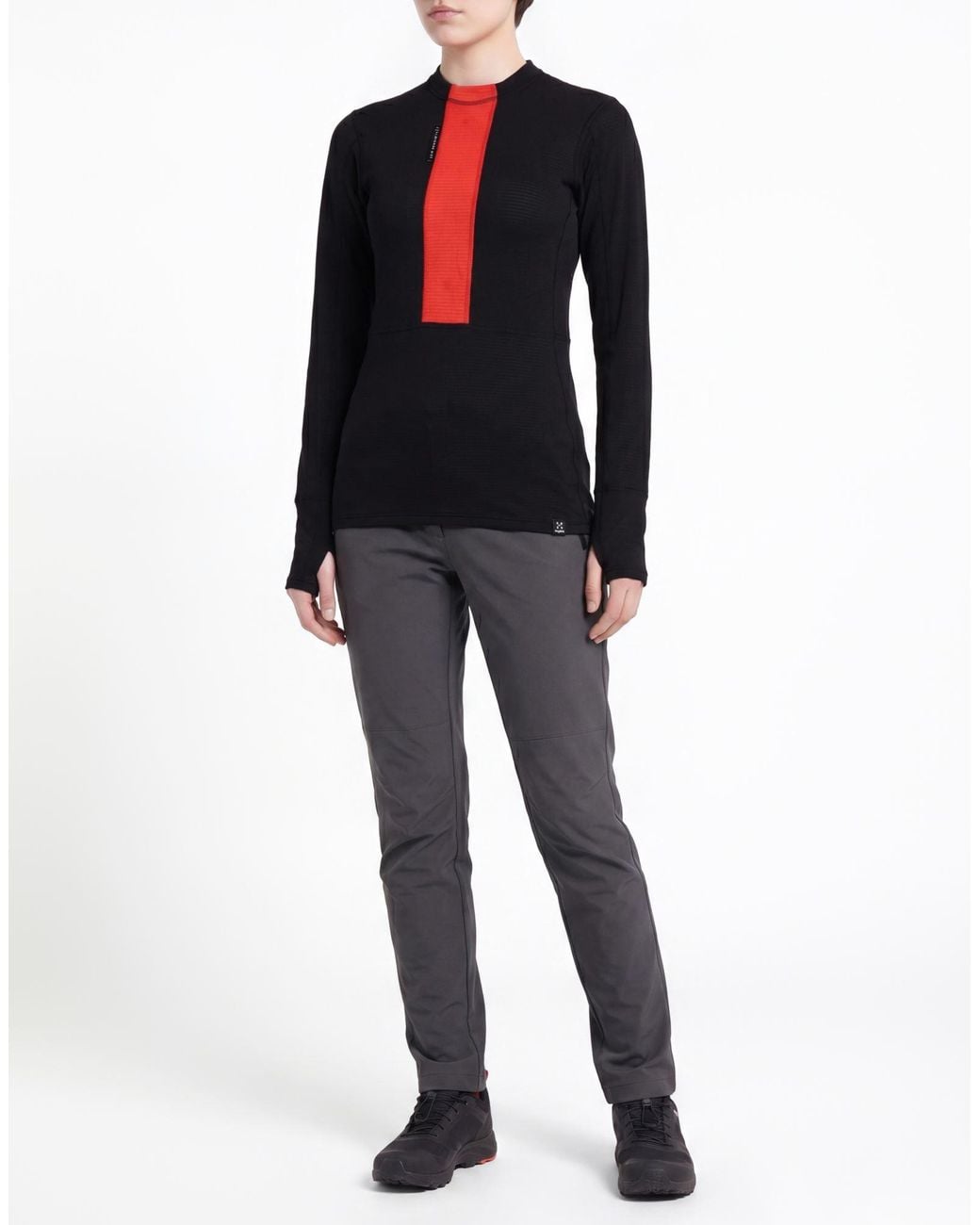 Haglöfs Black T-Shirt Polyester, Elastane