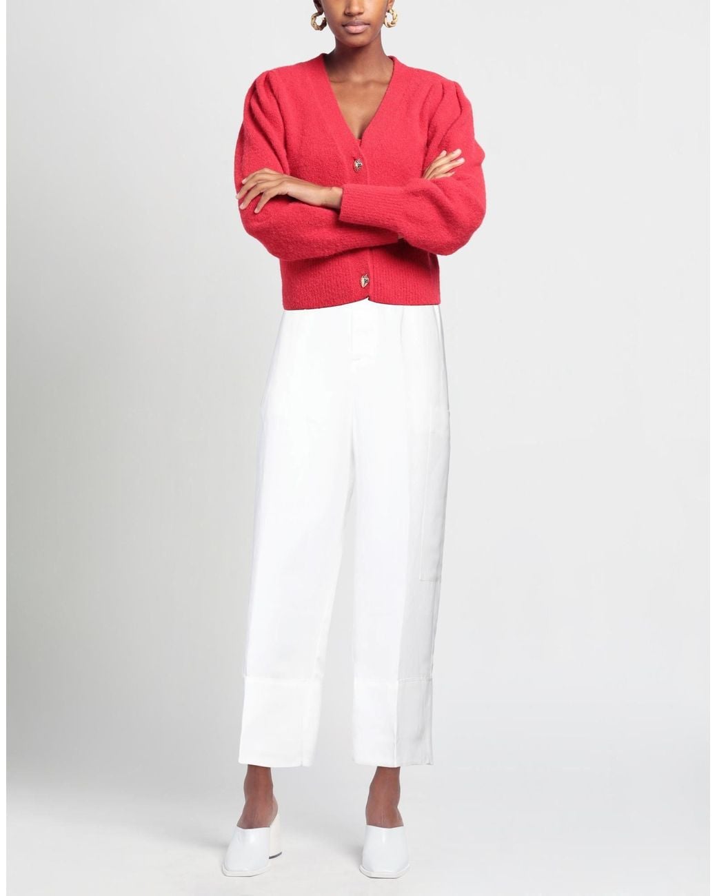 European Culture White Trouser