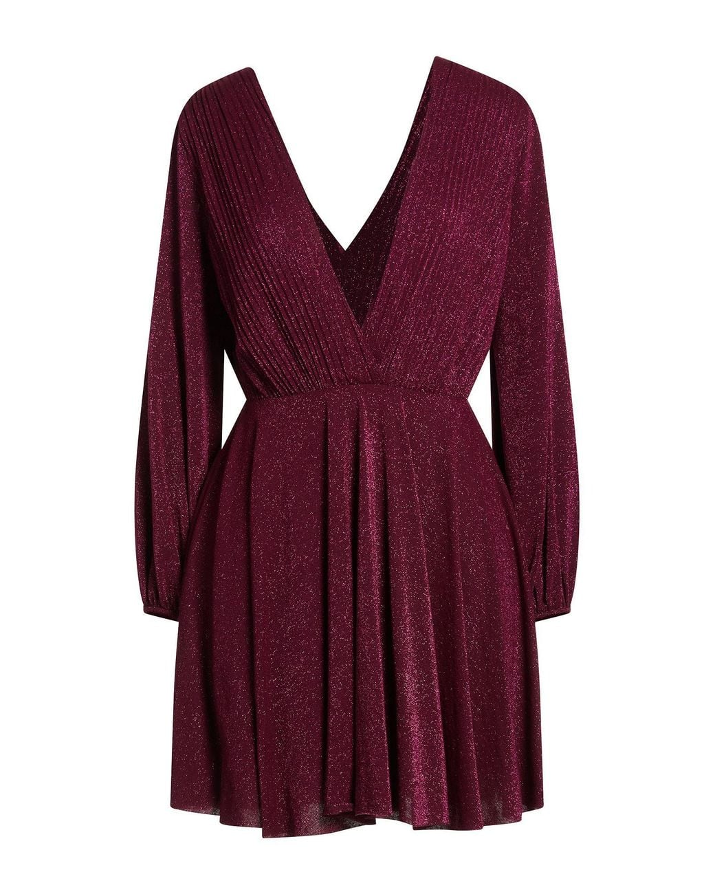 SOLOTRE Purple Mini Dress