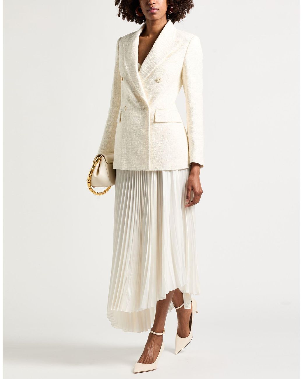 Eleventy White Blazer Cotton, Viscose, Polyamide