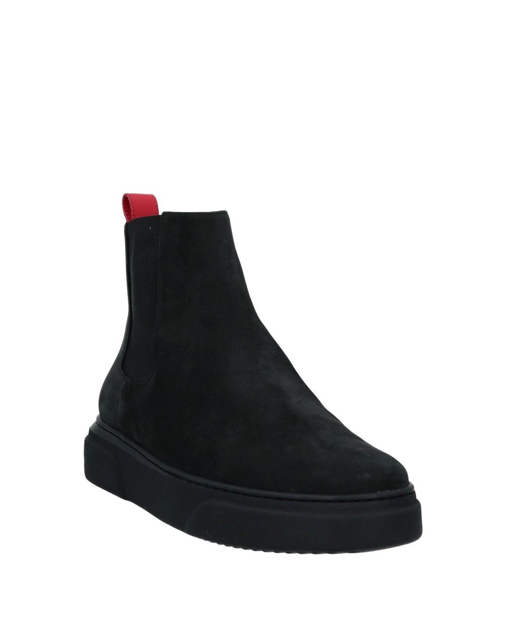 Stokton Black Ankle Boots Soft Leather for men