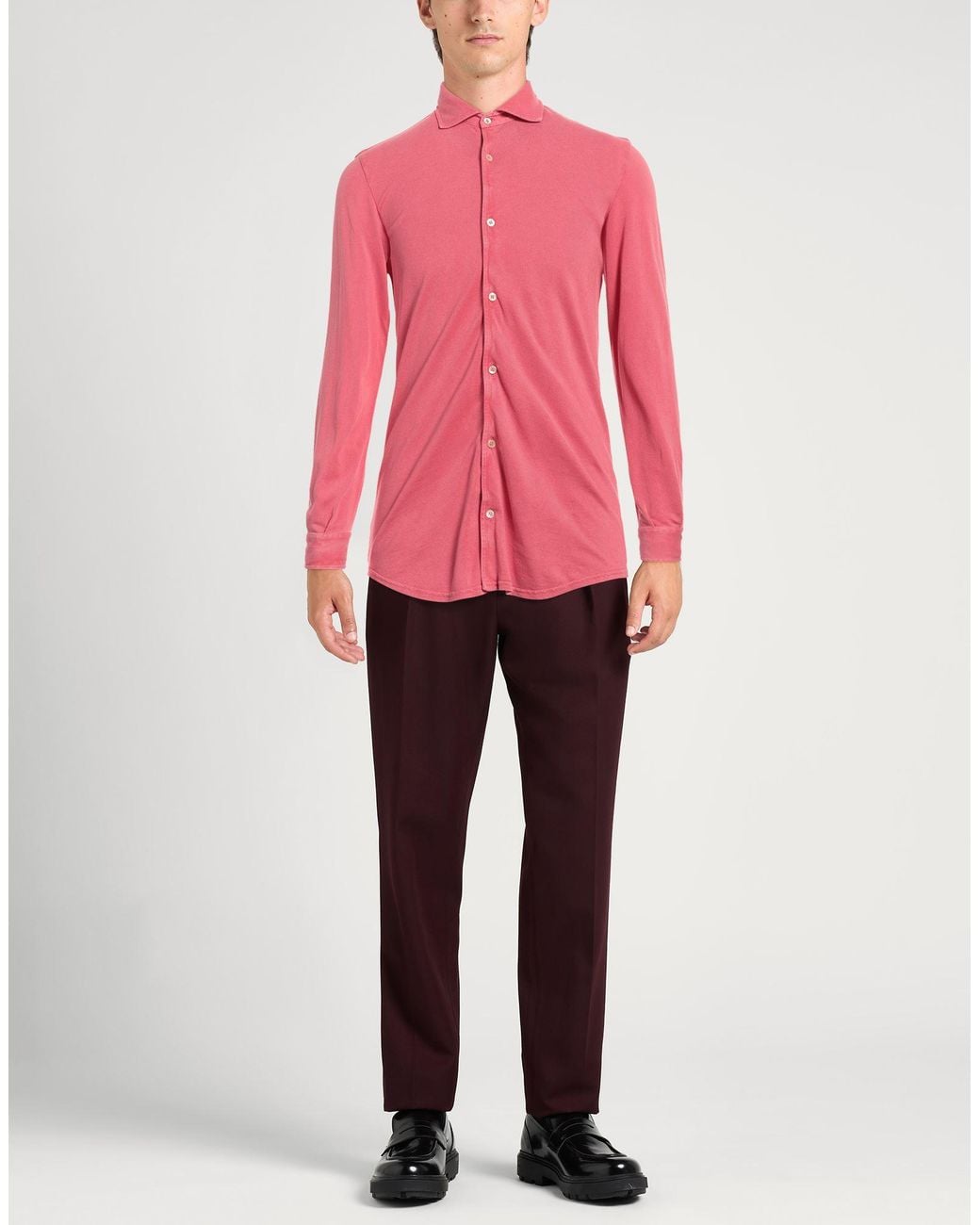 Camisa Fedeli de hombre de color Pink