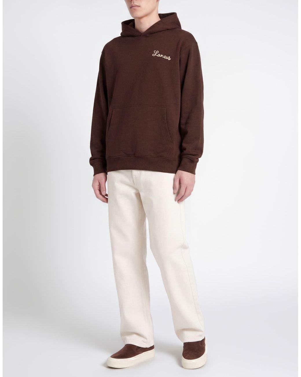 Laneus Brown Sweatshirt for men