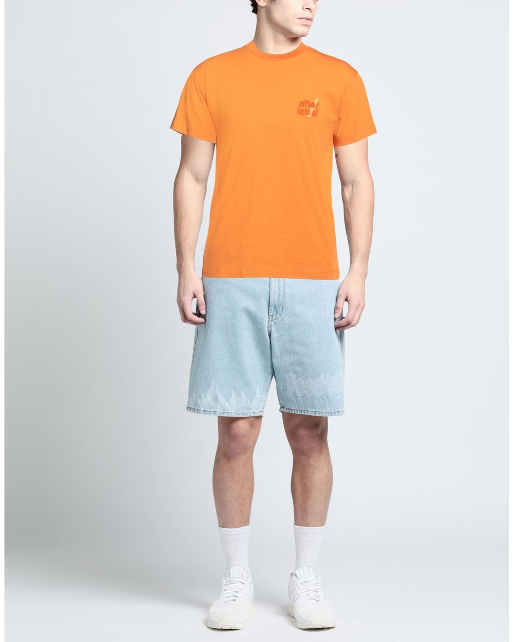 Camiseta AFTER LABEL de hombre de color Orange