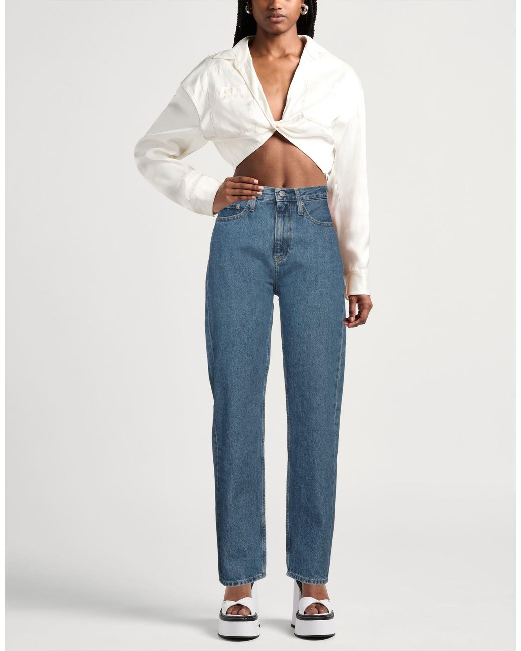 Calvin Klein Blue Jeans Cotton, Recycled Cotton