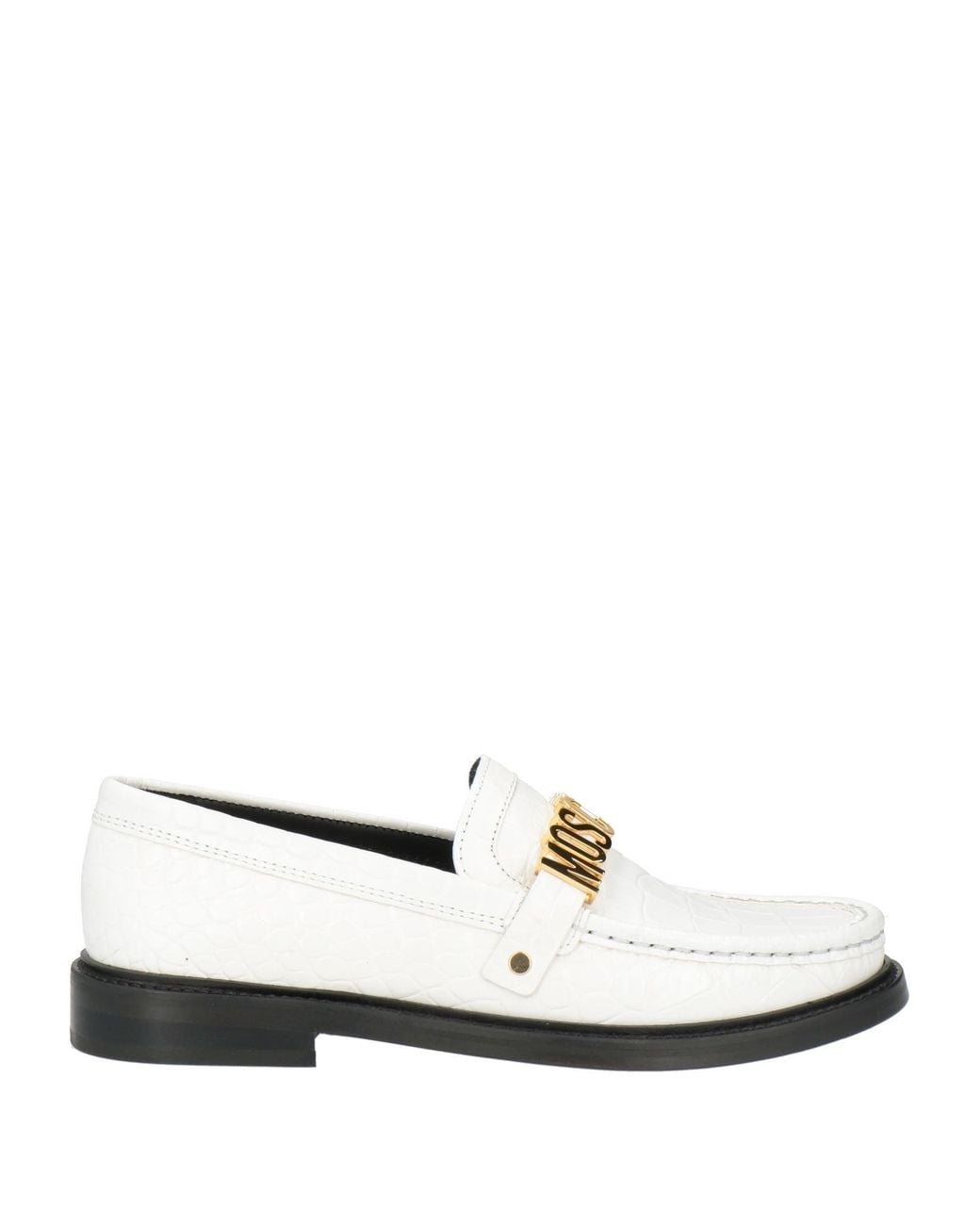 Moschino White Mokassin