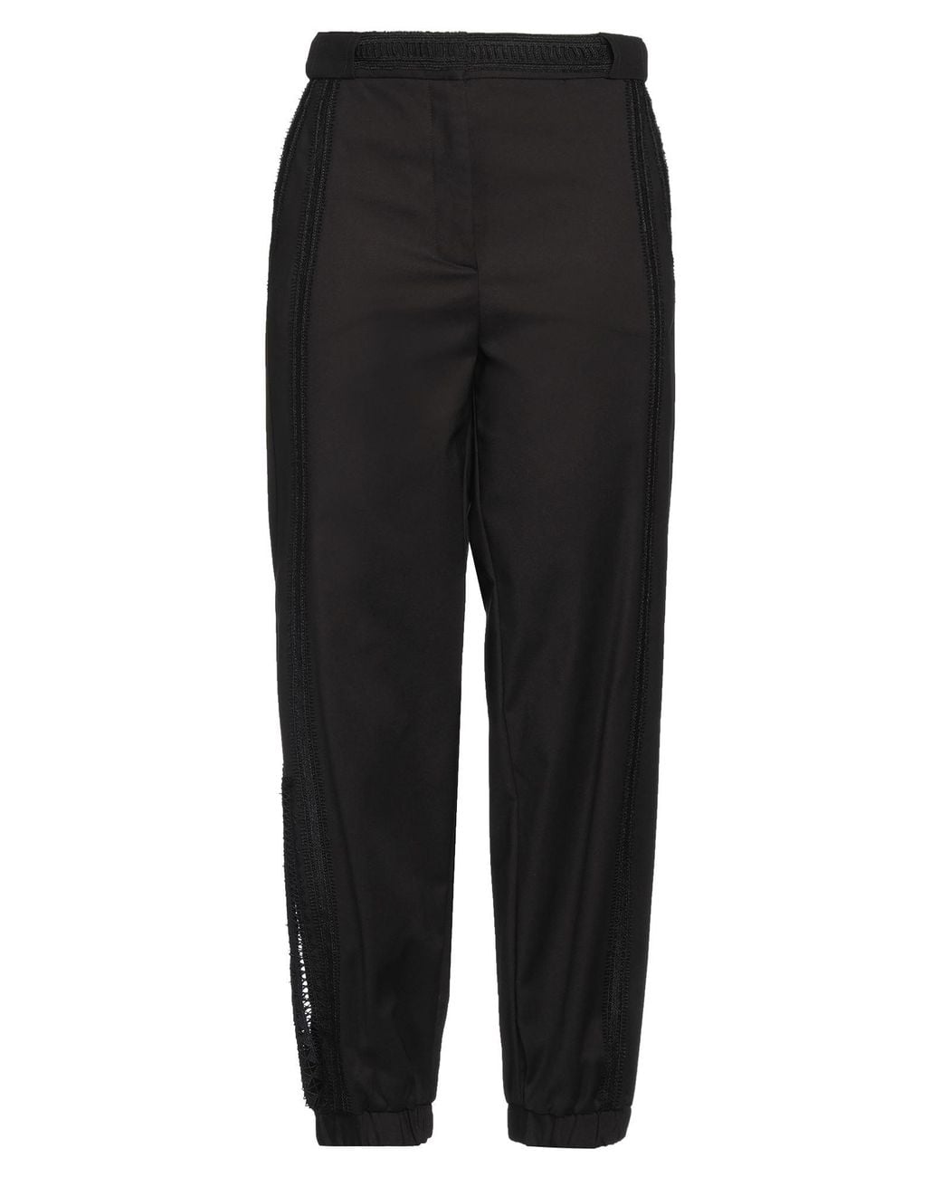 SIMONA CORSELLINI Black Pants Cotton, Polyamide, Elastane