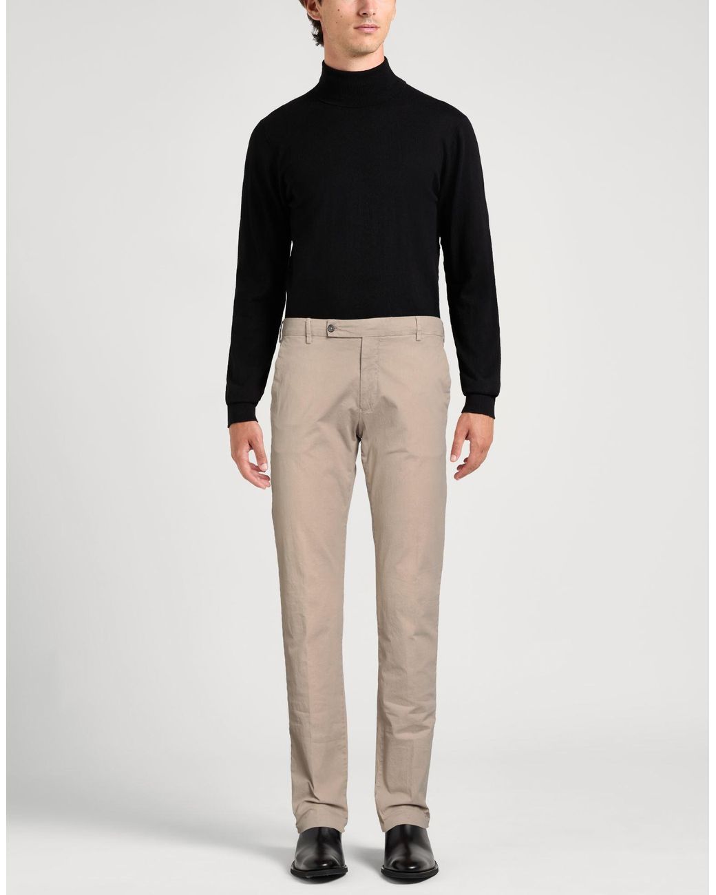 Berwich Gray Pants Cotton, Elastane for men