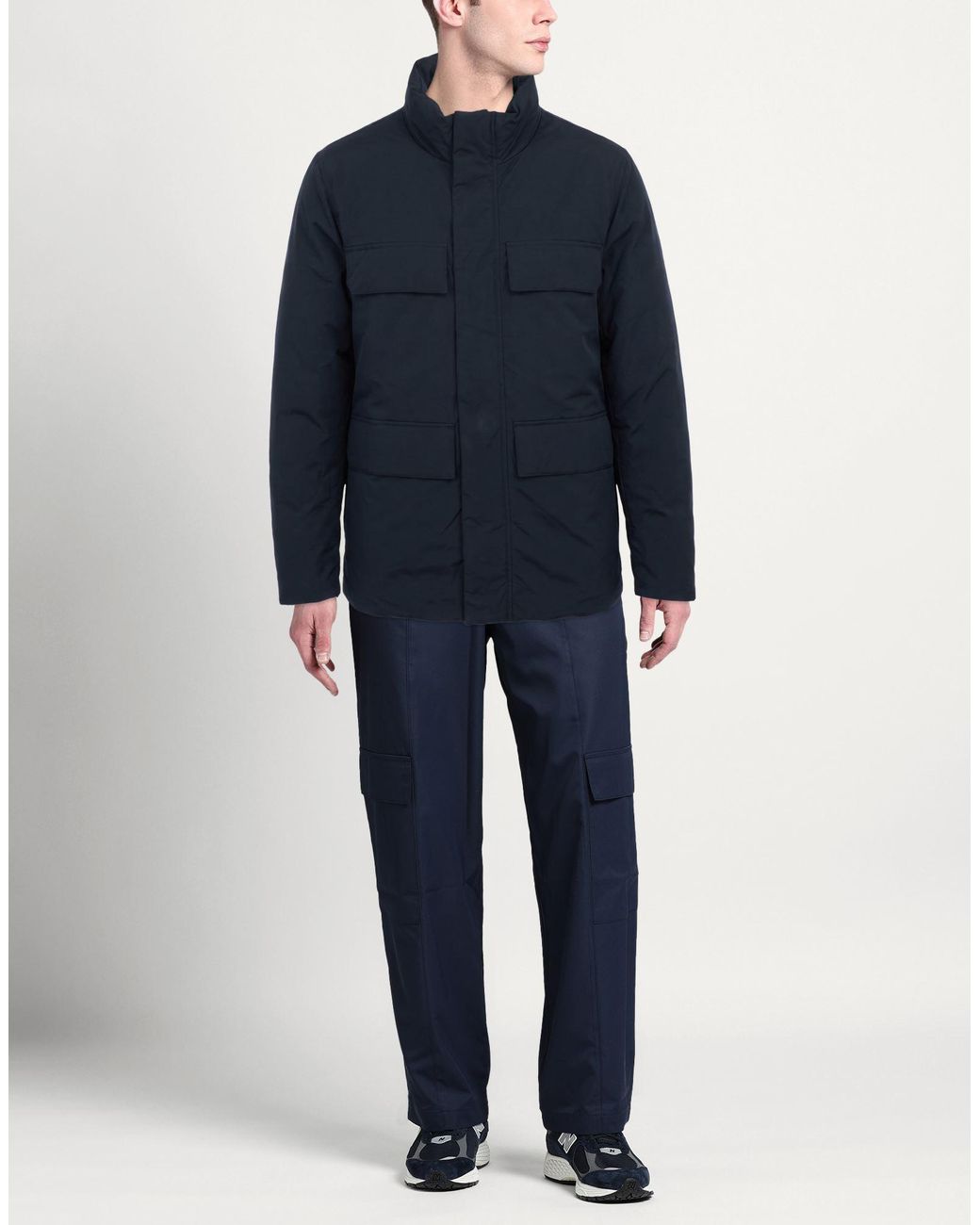 ADHOCONCEPT Blue Jacket for men