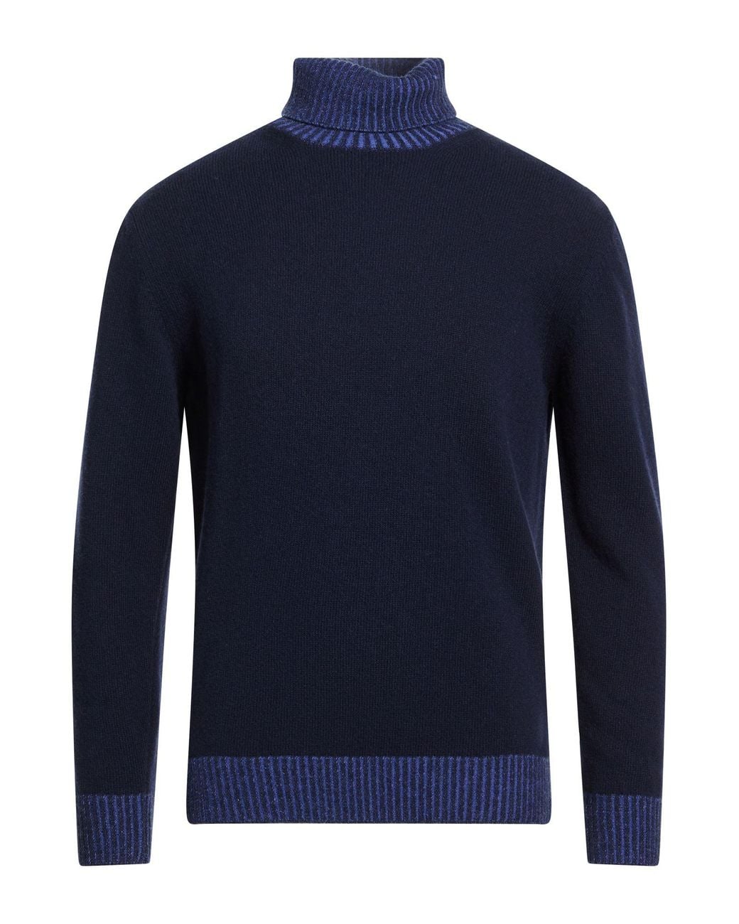 Cashmere Company Blue Turtleneck Wool for men