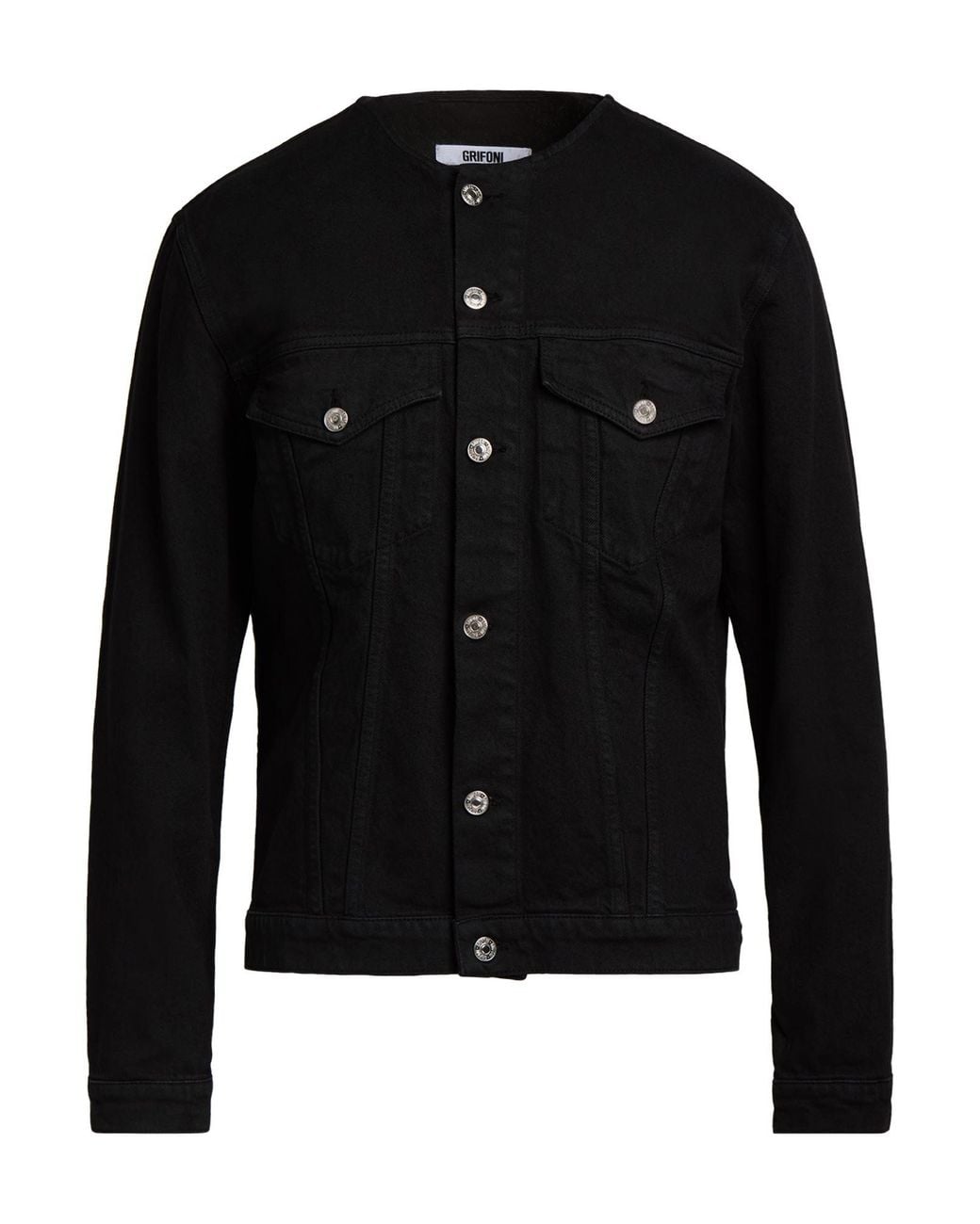 Grifoni Black Denim Outerwear for men