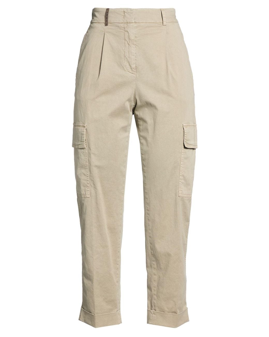 Peserico Natural Pants Cotton, Elastane