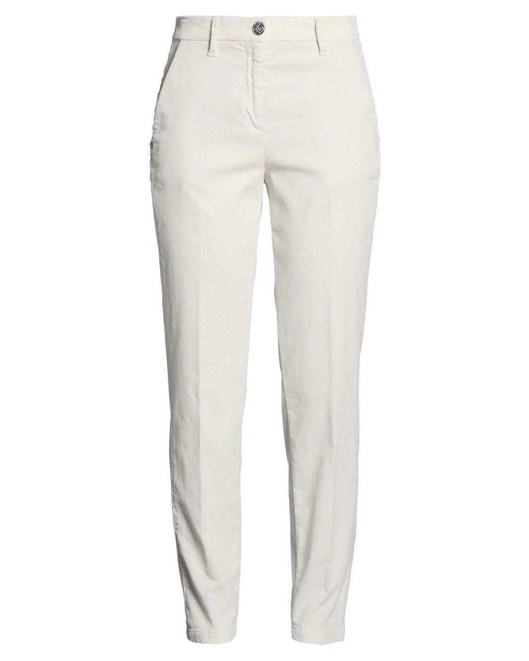 Jacob Cohen White Pants Cotton, Lyocell, Elastane