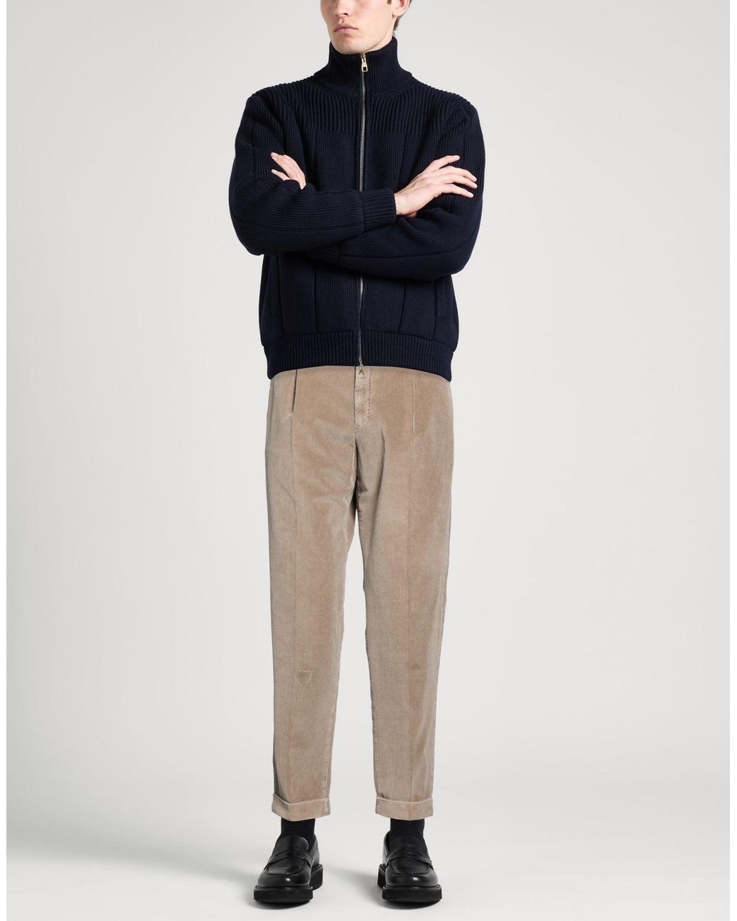 PT Torino Natural Taupe Pants Cotton, Lyocell, Elastane for men