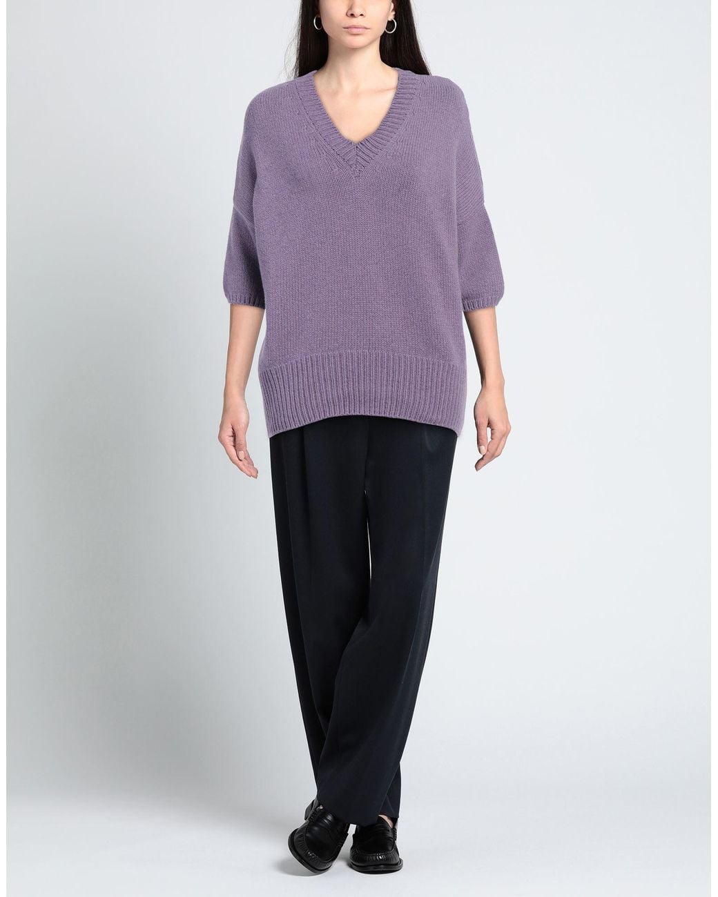 Aragona Purple Sweater Cashmere
