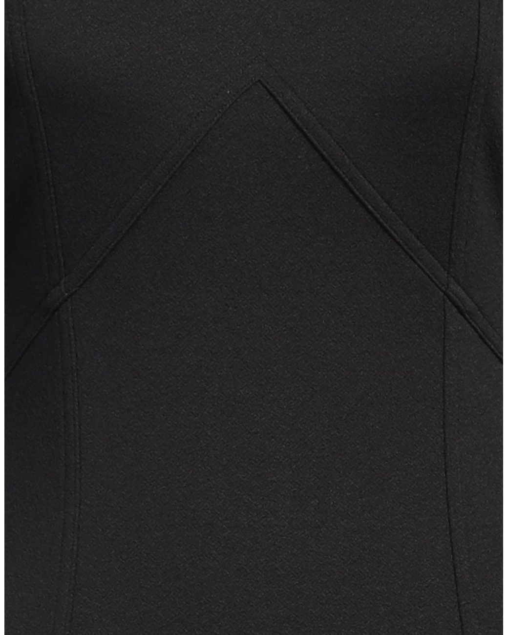 Dondup Black Mini Dress Viscose, Polyamide, Elastane