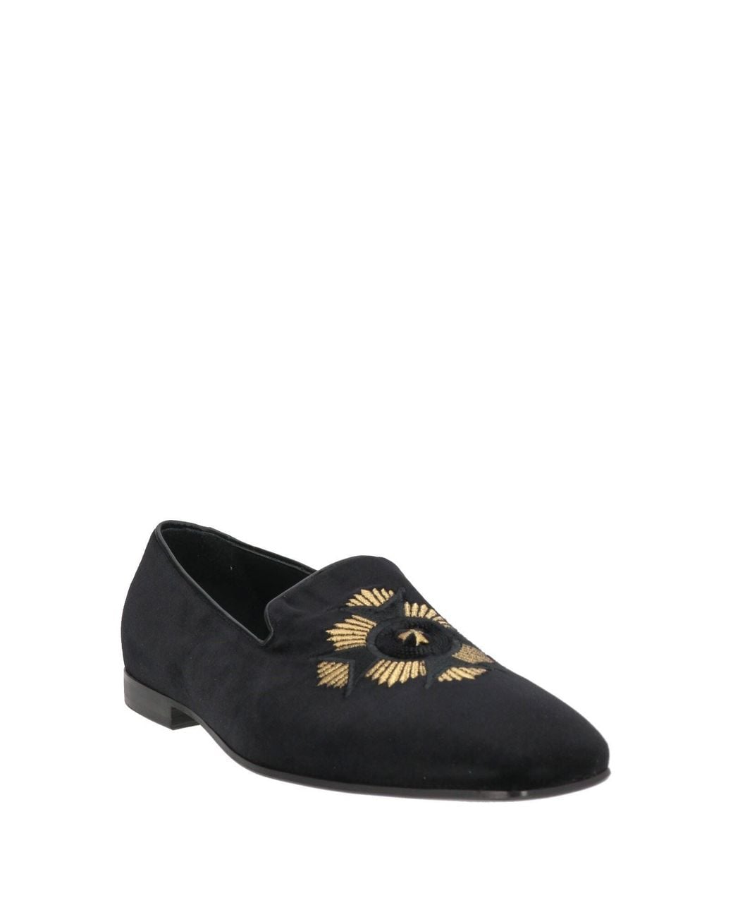 Giovanni Conti Black Loafers Textile Fibers for men