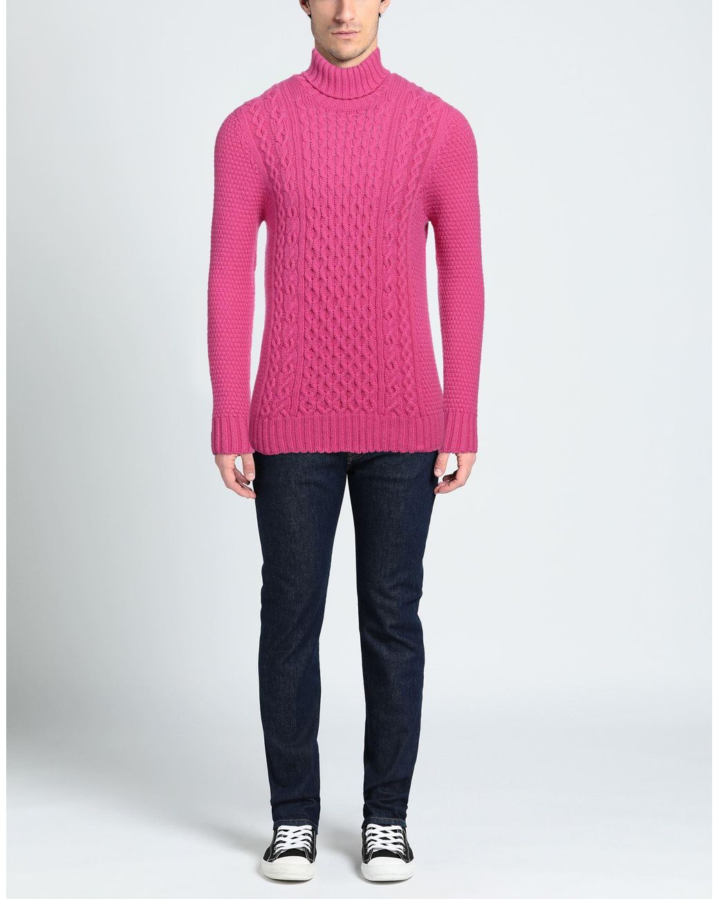Drumohr Pink Turtleneck for men