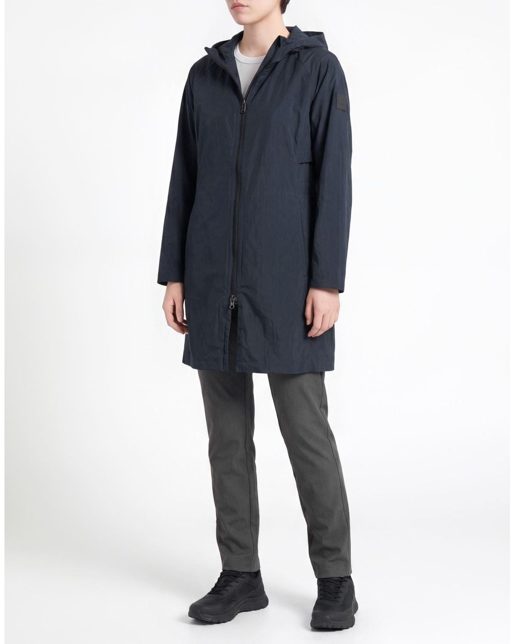 Jack Wolfskin Blue Midnight Overcoat & Trench Coat Polyamide