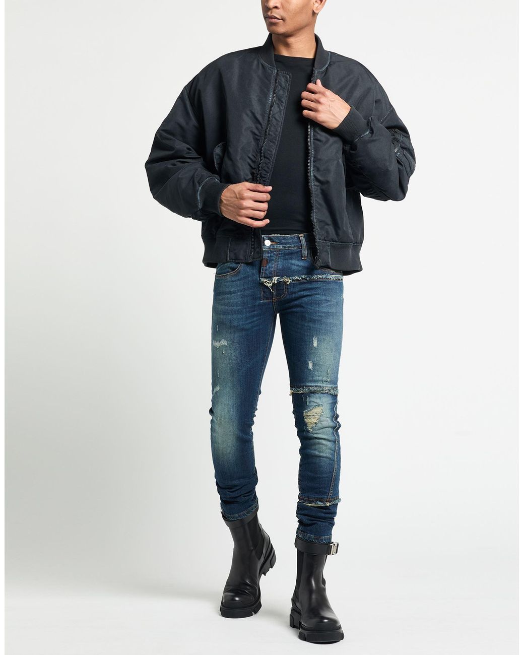Takeshy Kurosawa Blue Jeans Cotton, Elastane for men