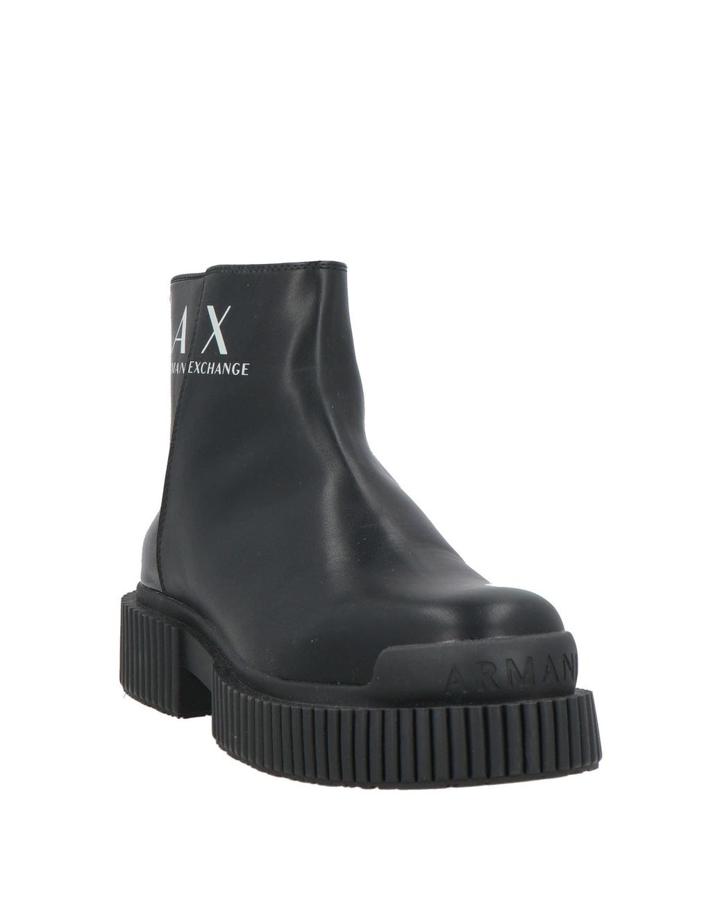 ARMANI EXCHANGE Black Ankle Boots
