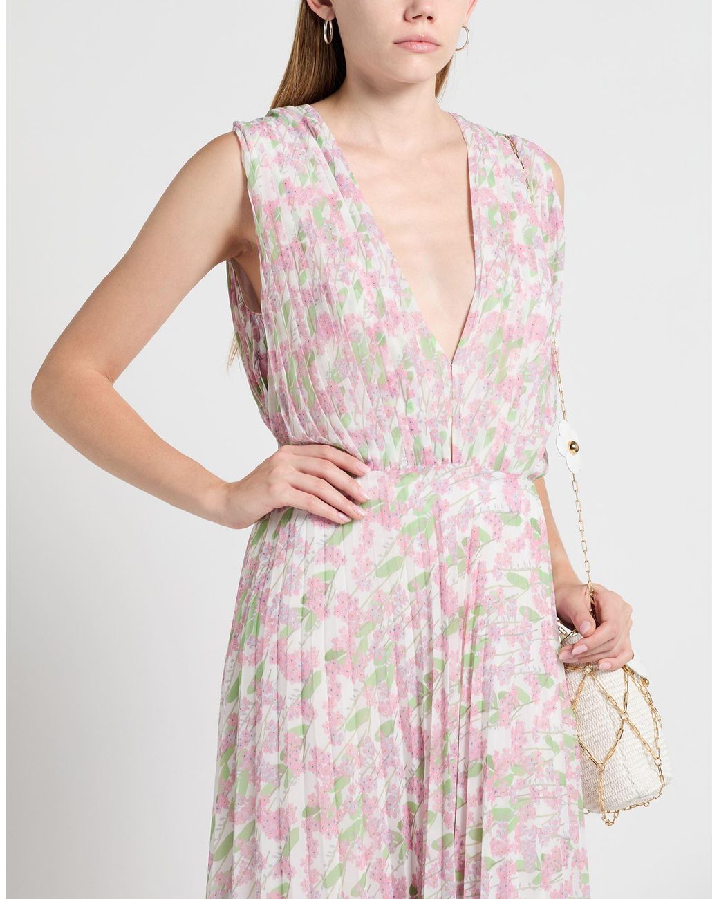 BERNADETTE Pink Maxi Dress Polyester