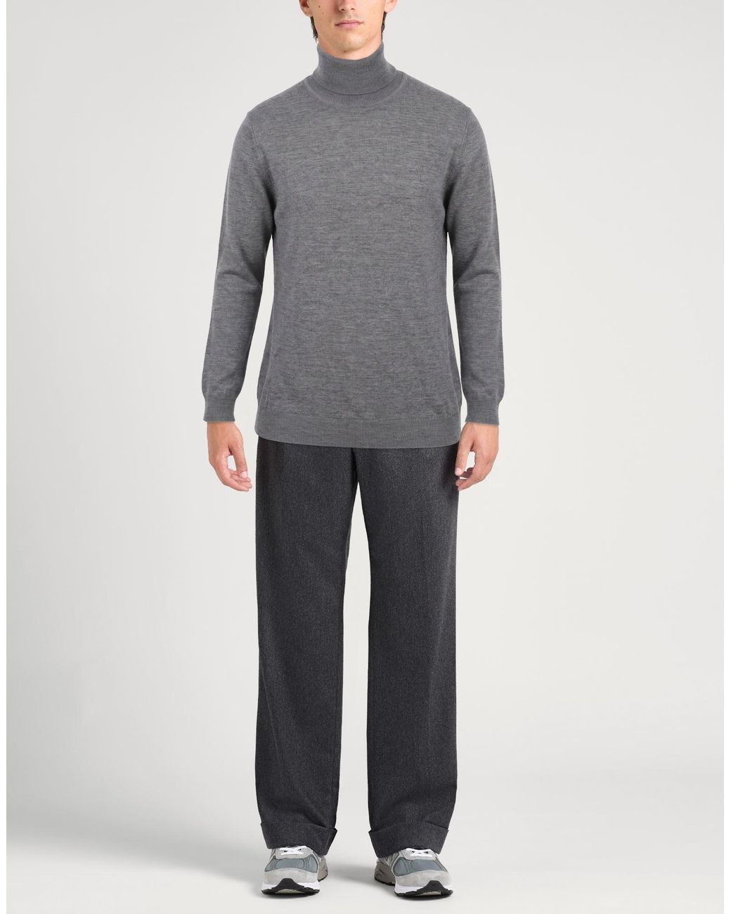 Zanone Gray Turtleneck for men
