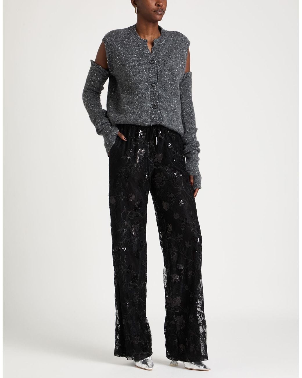 Manila Grace Gray Cardigan