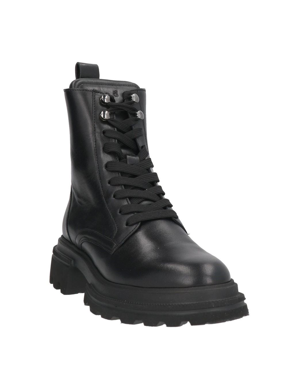 Hogan Black Ankle Boots Leather
