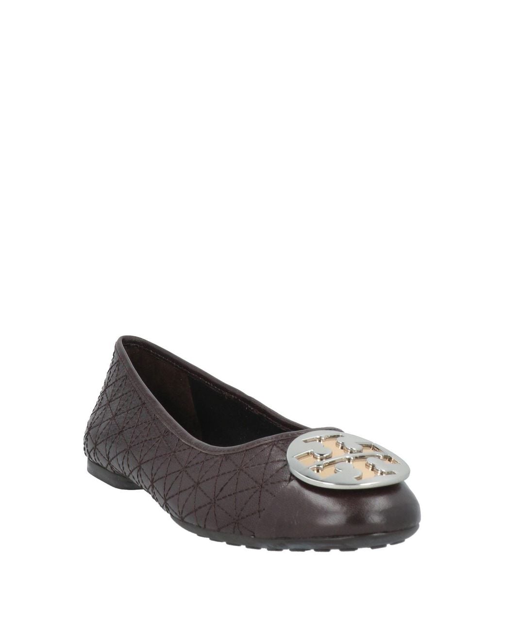 Tory Burch Gray Ballet Flats Leather
