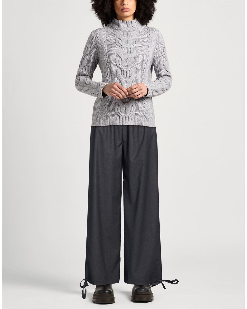 ViCOLO Blue Pants Polyester, Viscose, Elastane