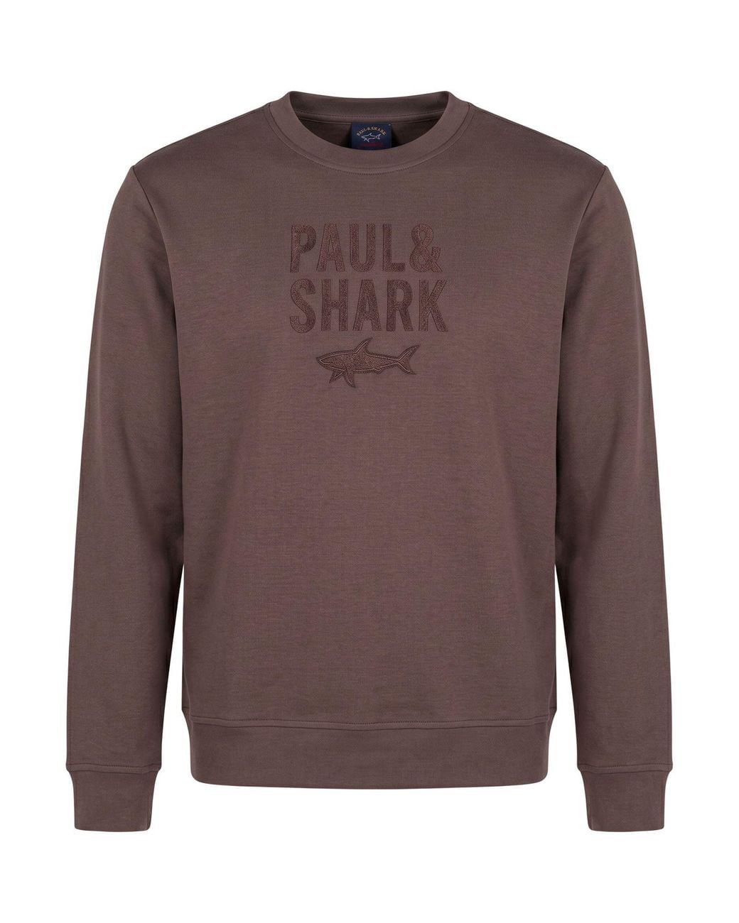 Paul & Shark Brown Chocolate Sweatshirt Cotton, Nylon, Elastane for men