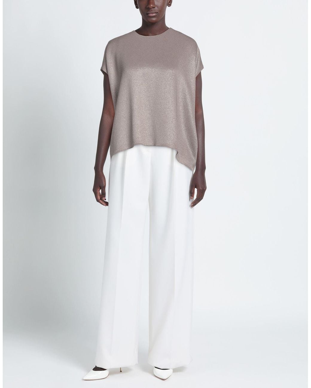 FFORME Gray Taupe Top Acetate, Viscose, Polyamide