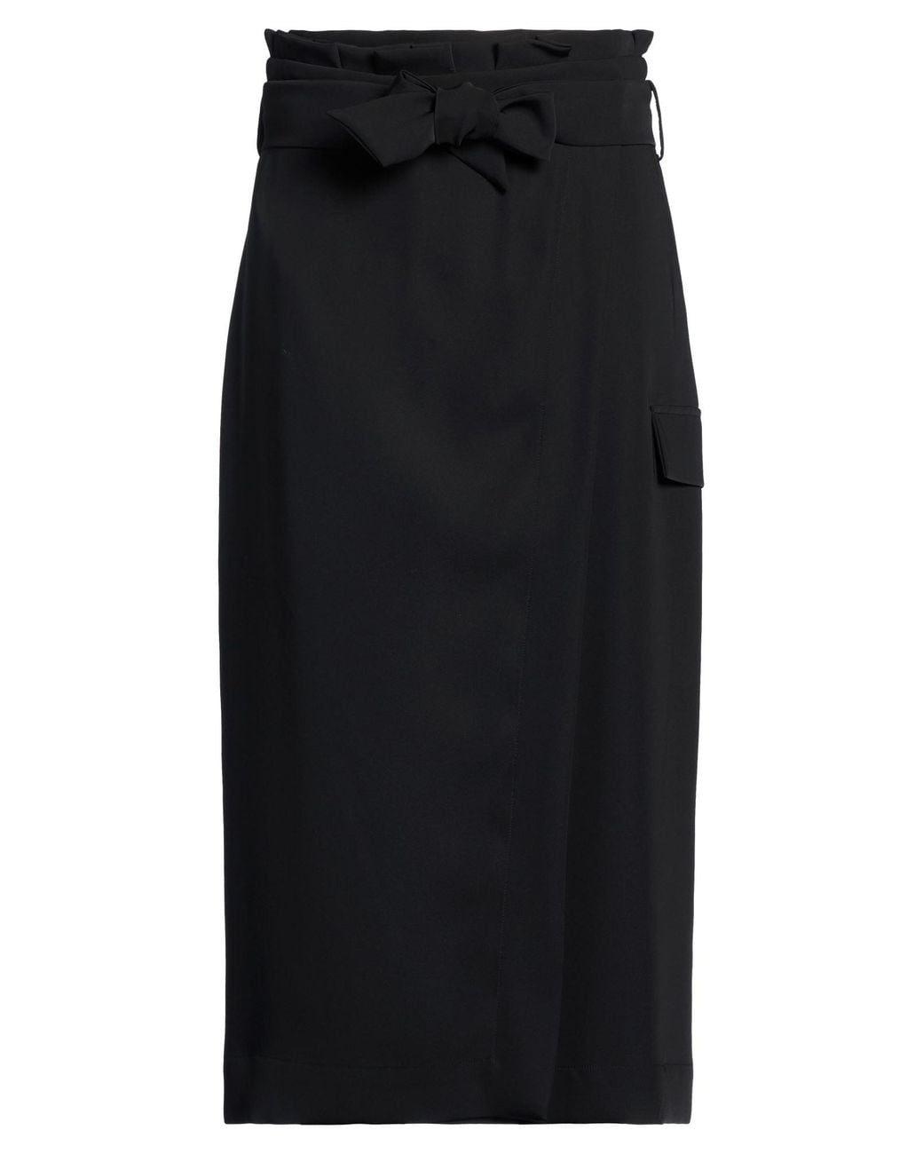 Collection Privée Black Midi Skirt Polyester