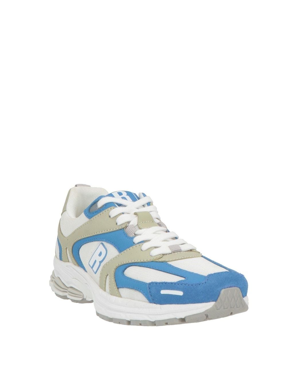 Rucoline Blue Sneakers Textile Fibers, Calfskin